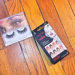 NIB Kiss Limited Edition Nails & Eyelash bundle